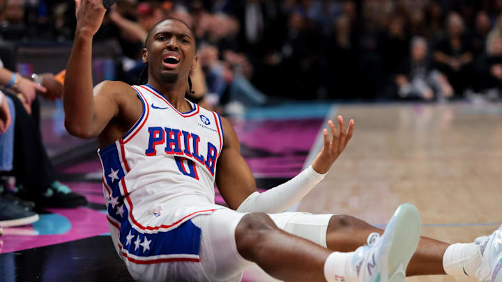 Tyrese Maxey and the 76ers are road favorites in Washington.