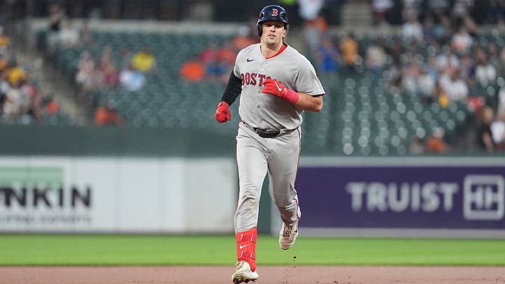 Sep 3, 2026; Baltimore, Maryland, USA; Boston Red Sox catcher Adley Rutschman (31) rounds the bases after hitting a home run against the Baltimore Orioles during the first inning at Oriole Park at Camden Yards. Mandatory Credit: Gregory Fisher-Imagn Images Sep 3, 2026; Baltimore, Maryland, USA; Boston Red Sox catcher Adley Rutschman (31) rounds the bases after hitting a home run against the Baltimore Orioles during the first inning at Oriole Park at Camden Yards. Mandatory Credit: Gregory Fisher-Imagn Images