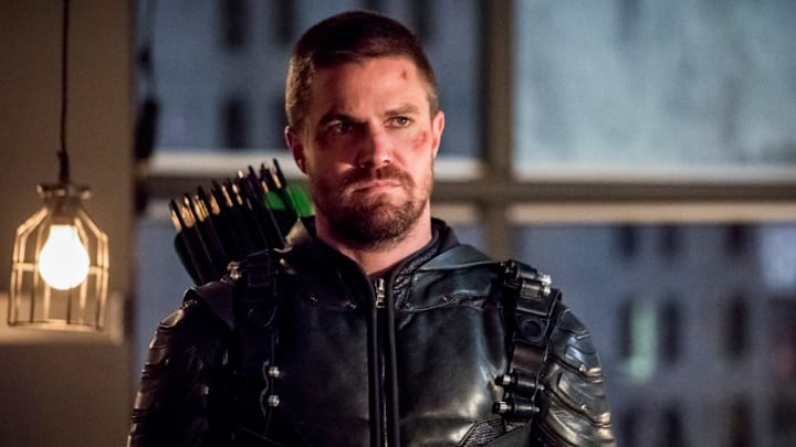 Arrow -- "You Have Saved This City" -- Image Number: AR722C_0081b.jpg -- Pictured: Stephen Amell as Oliver Queen/Green Arrow -- Photo: Dean Buscher/The CW -- ÃÂ© 2019 The CW Network, LLC. All Rights Reserved.