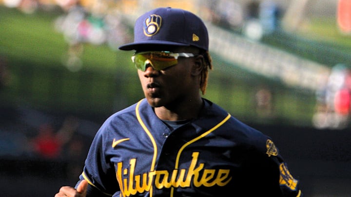 Milwaukee Brewers prospect Jesus Made runs off the field during the spring breakout game on March 17, 2025.