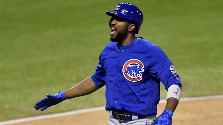 Chicago Cubs center fielder Dexter Fowler (24) 
