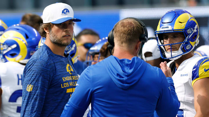 Dallas Cowboys v Los Angeles Rams - NFL Preseason 2025 Matthew Stafford, Stetson Bennett IV