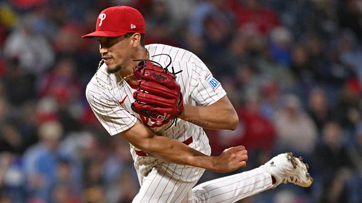 Philadelphia Phillies pitcher Alex McFarlane. Philadelphia Phillies pitcher Alex McFarlane.
