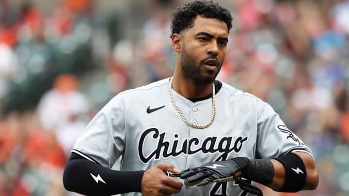 Chicago White Sox outfielder Joshua Palacios (47) against the Baltimore Orioles at Oriole Park at Camden Yards. 