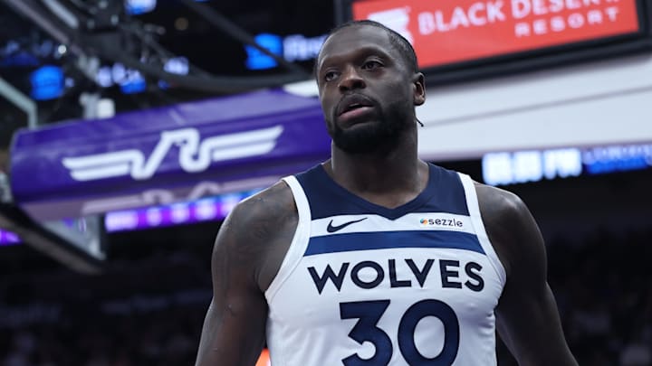 Jan 20, 2026; Salt Lake City, Utah, USA; Minnesota Timberwolves forward Julius Randle (30) reacts after a play against the Utah Jazz during the second half at Delta Center. Mandatory Credit: Rob Gray-Imagn Images Jan 20, 2026; Salt Lake City, Utah, USA; Minnesota Timberwolves forward Julius Randle (30) reacts after a play against the Utah Jazz during the second half at Delta Center. Mandatory Credit: Rob Gray-Imagn Images