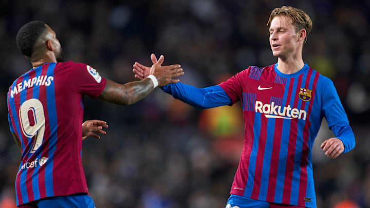 Memphis Depay y Frenkie De Jong