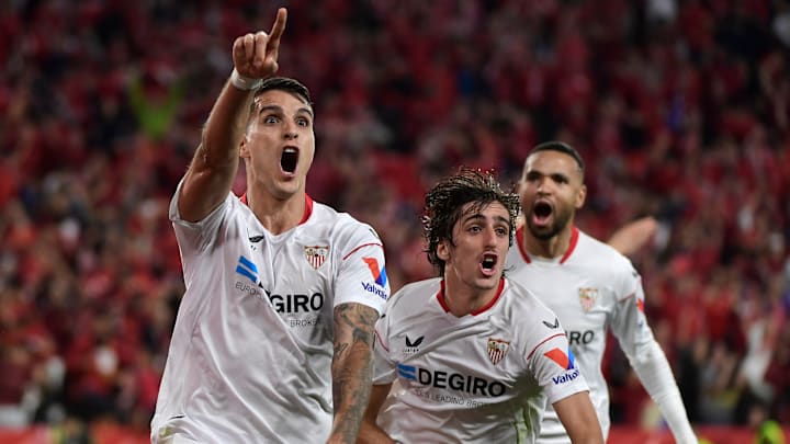 Erik Lamela scored Sevilla's winner against Juventus