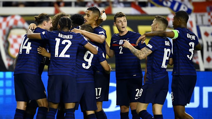 L'Equipe de France face à la Croatie