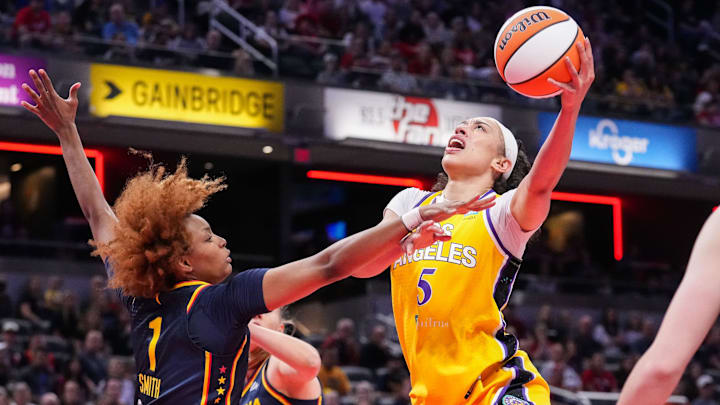 Los Angeles Sparks forward Dearica Hamby.