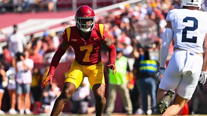 USC safety Kamari Ramsey (7) vs. Penn State at United Airlines Field at Los Angeles Memorial Coliseum / Instagram