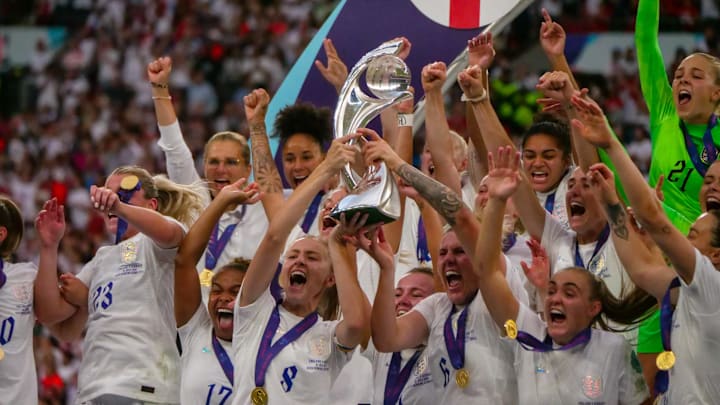 England were crowned champions of Europe in 2022 on home soil in London.