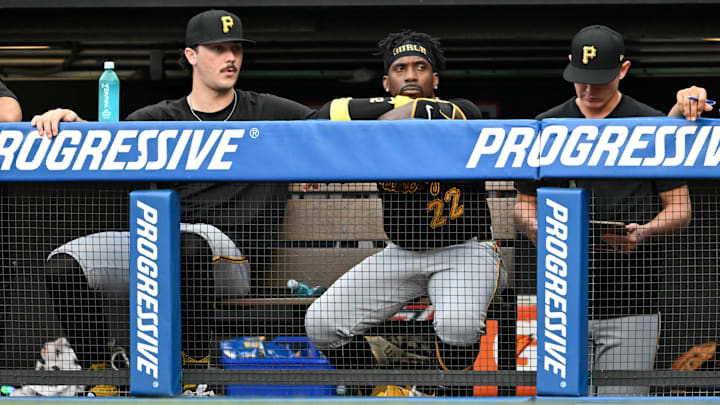 Andrew McCutchen (22) is one of only two Pirates players over the age of 33.