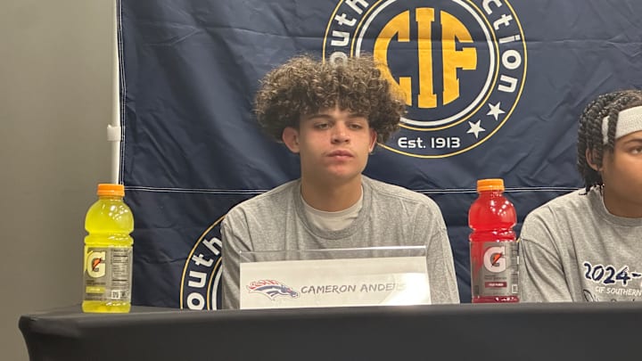 Cameron Anderson was a standout freshman on the Eastvale Roosevelt boys basketball team that won the CIF State Open Division title in 2025. Cameron Anderson was a standout freshman on the Eastvale Roosevelt boys basketball team that won the CIF State Open Division title in 2025.