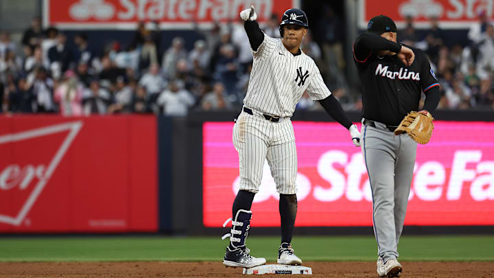 Soto conectó su primer jonrón en el Yankee Stadium