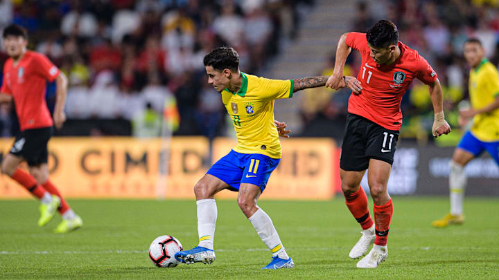 Coutinho marcou um dos gols do amistoso