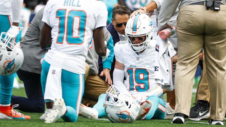 Miami Dolphins quarterback Skylar Thompson.