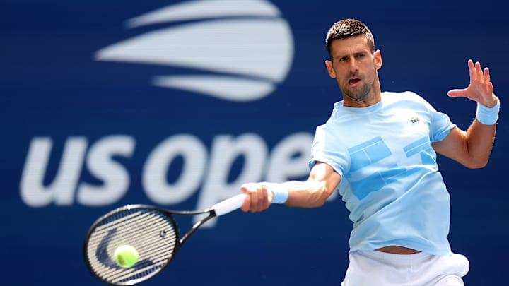 Novak Djokovic at the 2024 US Open