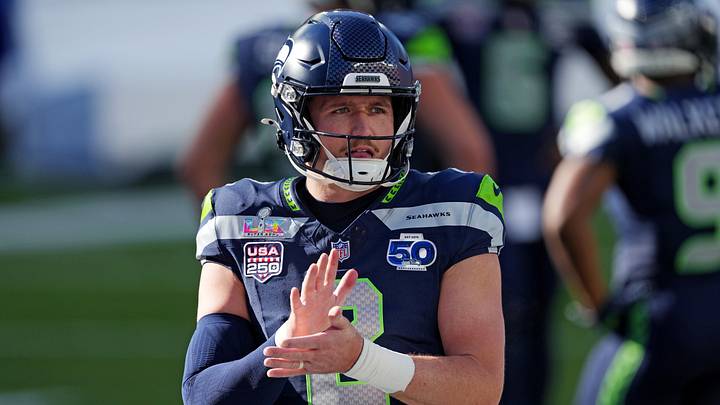 Feb 8, 2026; Santa Clara, CA, USA; Seattle Seahawks quarterback Drew Lock (2) warms up before the game against the New England Patriots in Super Bowl LX at Levi's Stadium. Mandatory Credit: Cary Edmondson-Imagn Images Feb 8, 2026; Santa Clara, CA, USA; Seattle Seahawks quarterback Drew Lock (2) warms up before the game against the New England Patriots in Super Bowl LX at Levi's Stadium. Mandatory Credit: Cary Edmondson-Imagn Images