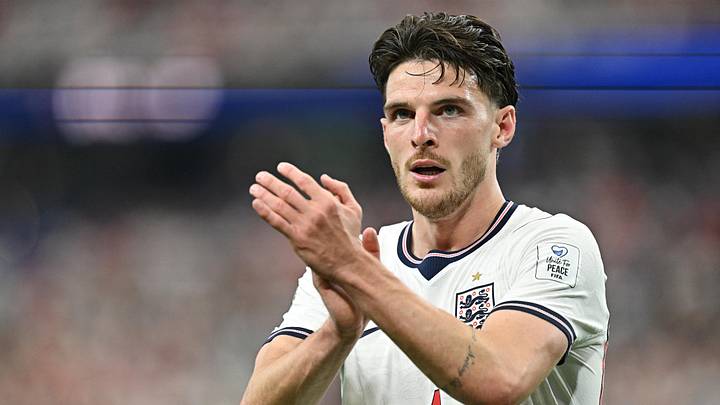 June 17, 2026; Arlington, Texas, U.S.; England's Declan Rice reacts. Mandatory Credit: Maria Lysaker-Imagn Images June 17, 2026; Arlington, Texas, U.S.; England's Declan Rice reacts. Mandatory Credit: Maria Lysaker-Imagn Images