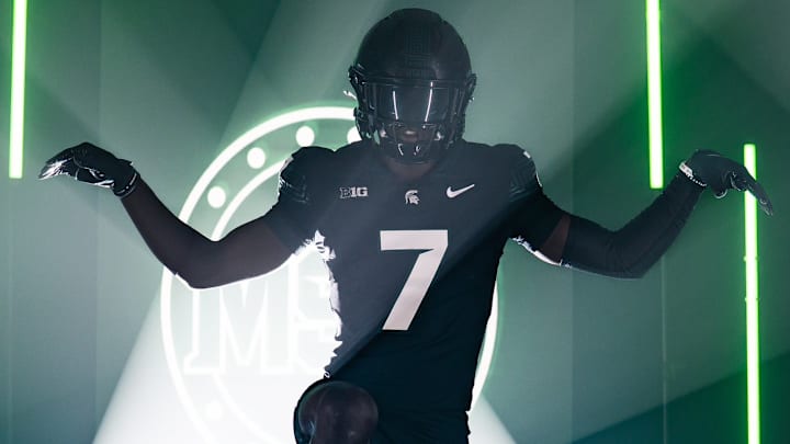 Elijah West on his Michigan State Spartans official visit