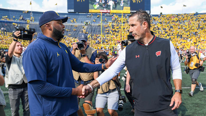 Sherrone Moore, Luke Fickell, Michigan Wolverines, Wisconsin Badgers