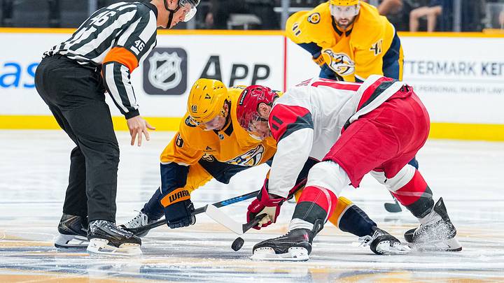 Nashville fell 6-0 to the Carolina Hurricanes in the final game of the NHL preseason. Nashville fell 6-0 to the Carolina Hurricanes in the final game of the NHL preseason.