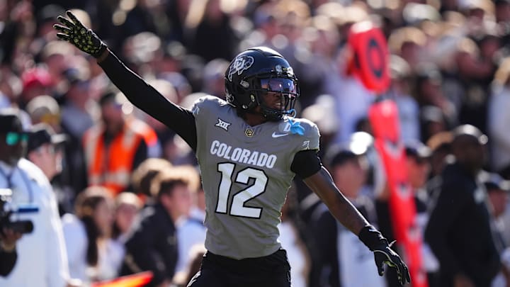 Colorado Buffaloes wide receiver Travis Hunter calls for the ball in the first quarter against the Utah Utes. Colorado Buffaloes wide receiver Travis Hunter calls for the ball in the first quarter against the Utah Utes.
