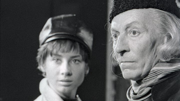Susan and First Doctor in An Unearthly Child . Doctor Who