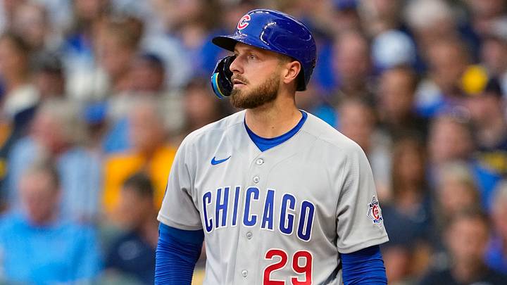 Sep 9, 2026; Milwaukee, Wisconsin, USA; Chicago Cubs first baseman Michael Busch (29) during the game against the Milwaukee Brewers at American Family Field. Mandatory Credit: Jeff Hanisch-Imagn Images Sep 9, 2026; Milwaukee, Wisconsin, USA; Chicago Cubs first baseman Michael Busch (29) during the game against the Milwaukee Brewers at American Family Field. Mandatory Credit: Jeff Hanisch-Imagn Images