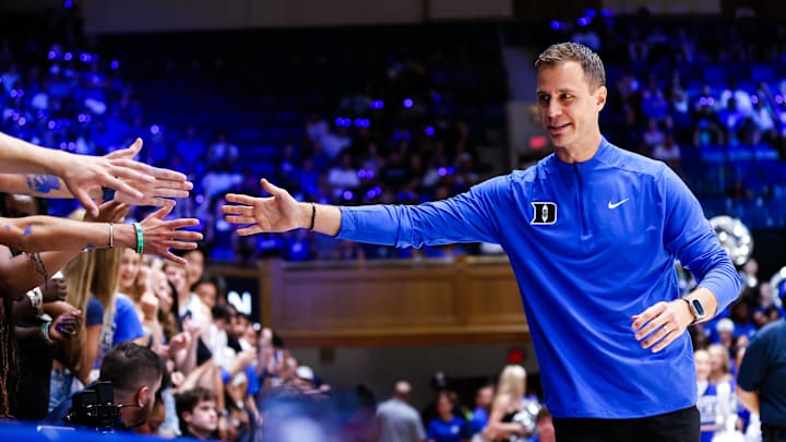 Duke basketball head coach Jon Scheyer Duke basketball head coach Jon Scheyer