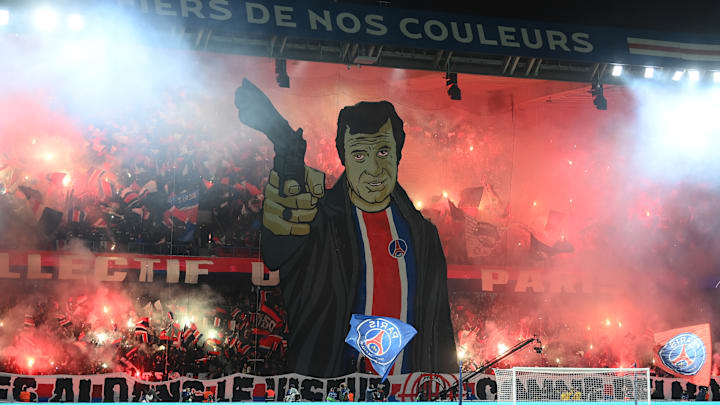 La tribune Auteuil avant le coup d'envoi