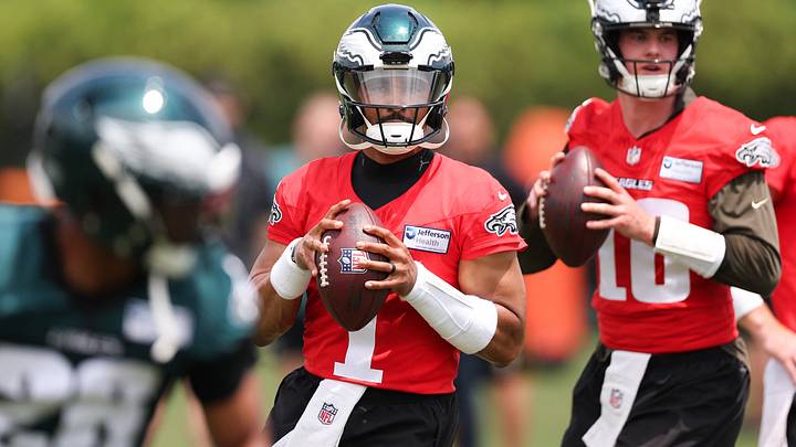 Jalen Hurts doesn't plan on going anywhere, especially when the Eagles' QB room desperately needs his guidance. Jalen Hurts doesn't plan on going anywhere, especially when the Eagles' QB room desperately needs his guidance.