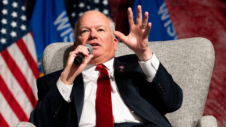 U.S Representative Scott Fitzgerald for the Fifth Congressional District speaks on a Federal Legislator panel during the 2024 Republican Party Of Wisconsin State Convention on Saturday May 18, 2024 at the Fox Cities Exhibition Center in Appleton, Wis.