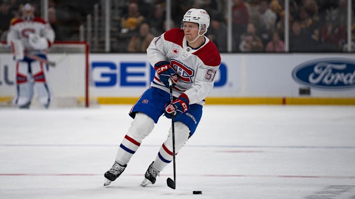 Montreal Canadiens left wing Emil Heineman