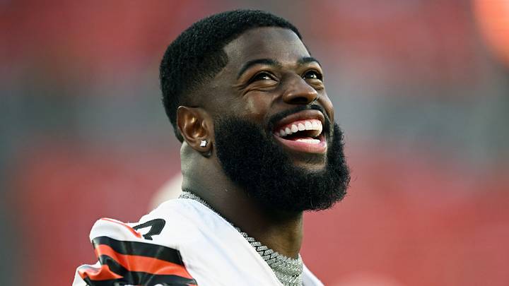 Cleveland Browns defensive end Jared Verse