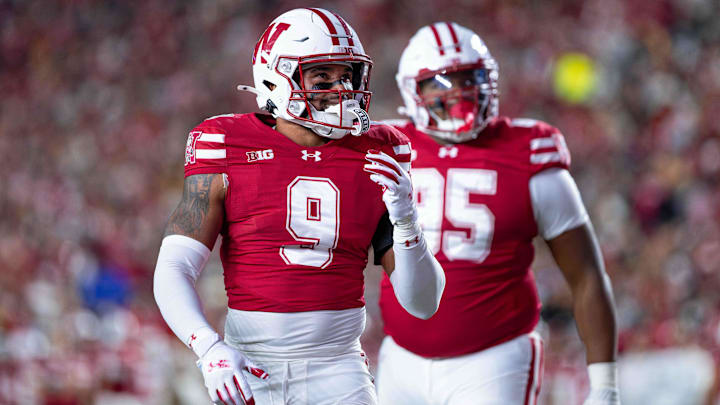 Wisconsin Badgers safety Austin Brown. 