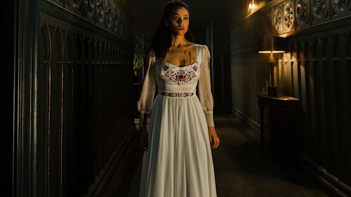Nathalie Emmanuel in Screen Gems THE INVITATION. Photo Credit: Marcell Piti. ©2021 CTMG. All Rights Reserved.