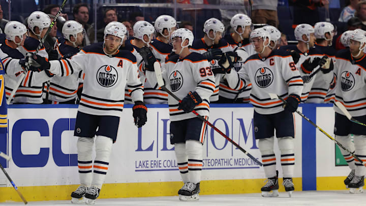 The Oilers will take care of business against the Blues tonight.