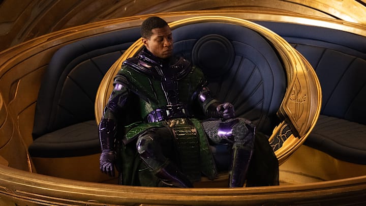 Jonathan Majors as Kang The Conqueror in Marvel Studios' ANT-MAN AND THE WASP: QUANTUMANIA. Photo by Jay Maidment. © 2022 MARVEL.