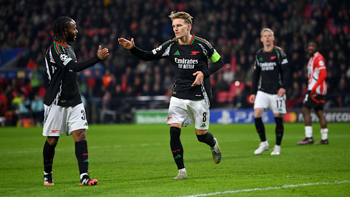 PSV Eindhoven v Arsenal FC - UEFA Champions League 2024/25 Round of 16 First Leg