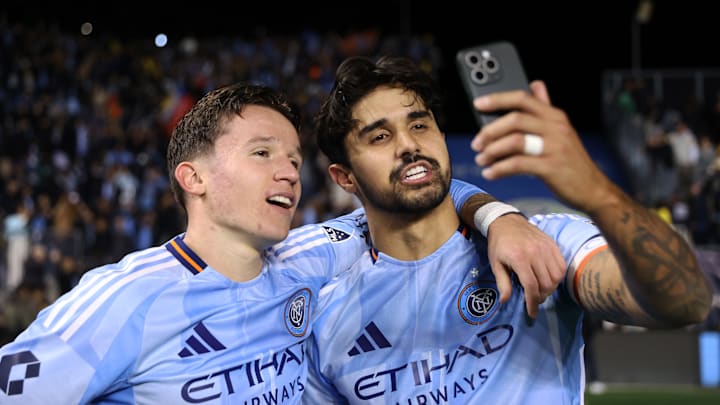 Mitja Ilenič and Thiago Martins of NYCFC