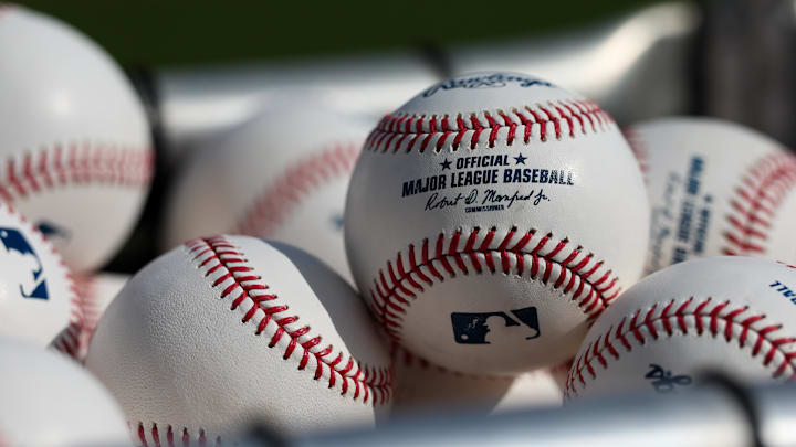 Feb 13, 2025; Tampa, FL, USA; a general view of New York Yankees spring training workouts and MLB baseballs at George M. Steinbrenner Field. Mandatory Credit: Nathan Ray Seebeck-Imagn Images Feb 13, 2025; Tampa, FL, USA; a general view of New York Yankees spring training workouts and MLB baseballs at George M. Steinbrenner Field. Mandatory Credit: Nathan Ray Seebeck-Imagn Images