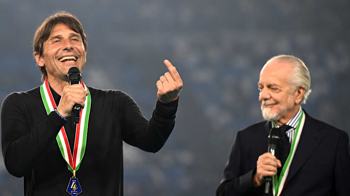 Antonio Conte e Aurelio De Laurentiis Antonio Conte e Aurelio De Laurentiis