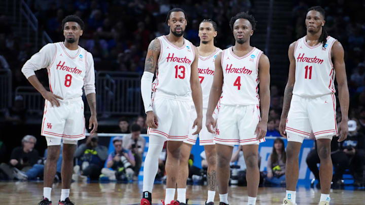 Houston Cougars looks on during the second half of their game against the Gonzaga Bulldogs 