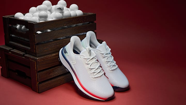 Matt Fitzpatrick's player-edition of the Skechers GO GOLF Blade GF. Matt Fitzpatrick's player-edition of the Skechers GO GOLF Blade GF.