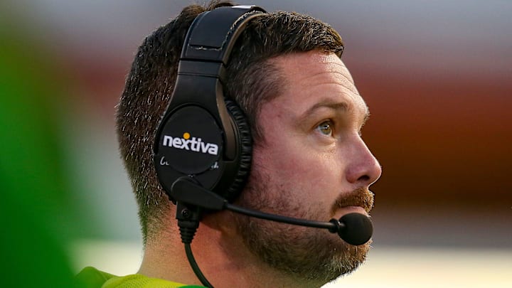Oregon head coach Dan Lanning watches the clock expire as the No. 9 Oregon Ducks fell to the No. 21 Oregon State Beavers at Reser Stadium in Corvallis, Ore. Saturday, Nov. 26, 2022.

Ncaa Football Uo Vs Osu Rivalry Game University Of Oregon At Oregon State