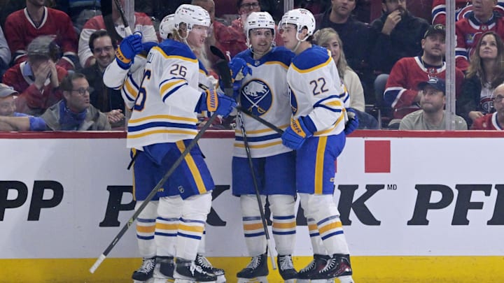 Buffalo Sabres players including Tyson Kozak