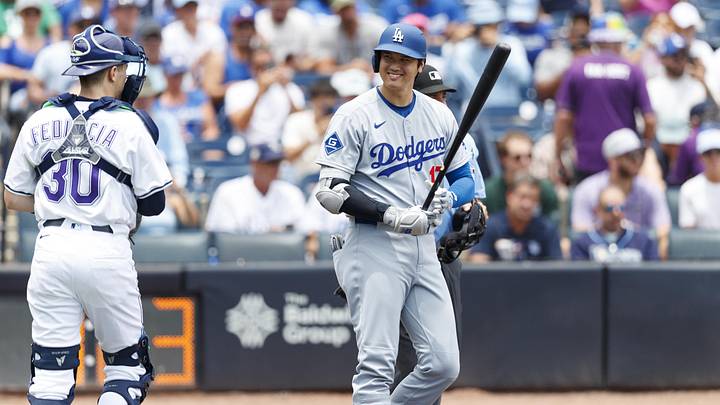 Aug 2, 2025; St. Petersburg, Florida, USA; Los Angeles Dodgers designated hitter Shohei Ohtani (17) takes the plate against the Tampa Bay Rays during the first inning at George M. Steinbrenner Field. Mandatory Credit: Morgan Tencza-Imagn Images Aug 2, 2025; St. Petersburg, Florida, USA; Los Angeles Dodgers designated hitter Shohei Ohtani (17) takes the plate against the Tampa Bay Rays during the first inning at George M. Steinbrenner Field. Mandatory Credit: Morgan Tencza-Imagn Images