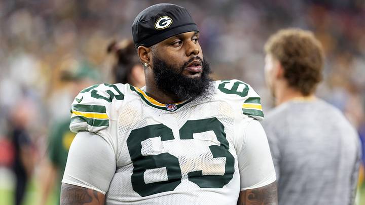 Green Bay Packers tackle Rasheed Walker. Green Bay Packers tackle Rasheed Walker.
