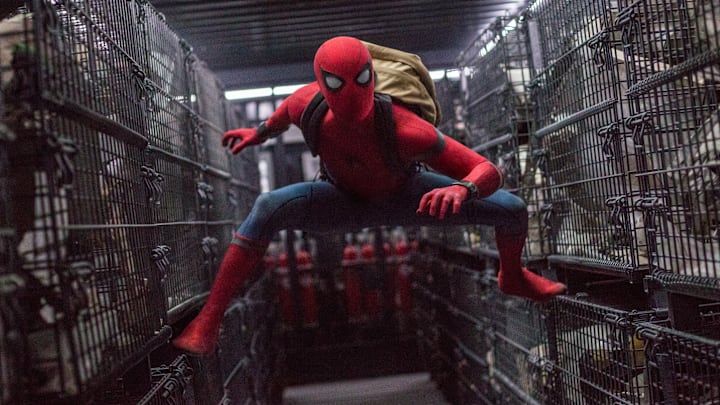Tom Holland stars as Spider-Man in Columbia Pictures' SPIDER-MAN™: HOMECOMING.
